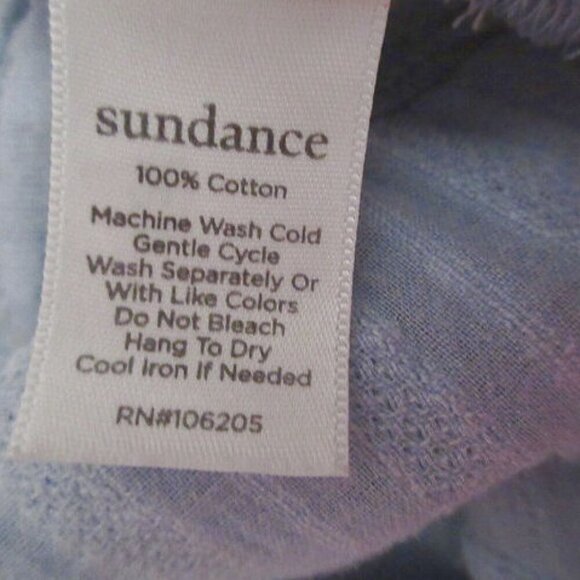 Sundance Simply Shannon Henley Top Size M Patchwork Embroidered Pintuck Boho - Picture 12 of 12